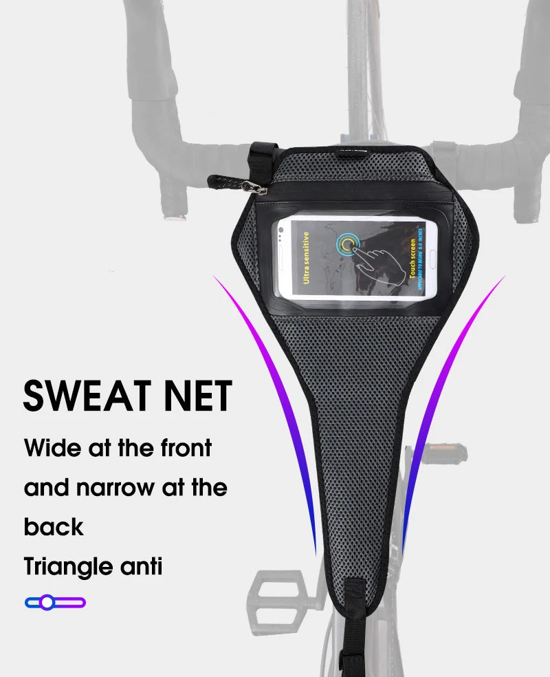 WEST BIKING Bicycle Bike Sweatband Indoor MTB Bike Frame Sweat Guard Trainer Sweat Net Frame Protection Bicycle Accessories