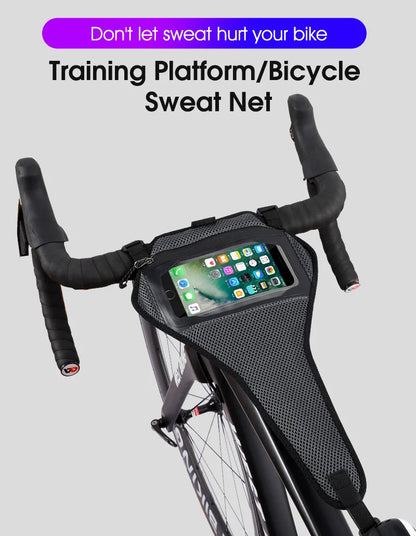 WEST BIKING Bicycle Bike Sweatband Indoor MTB Bike Frame Sweat Guard Trainer Sweat Net Frame Protection Bicycle Accessories