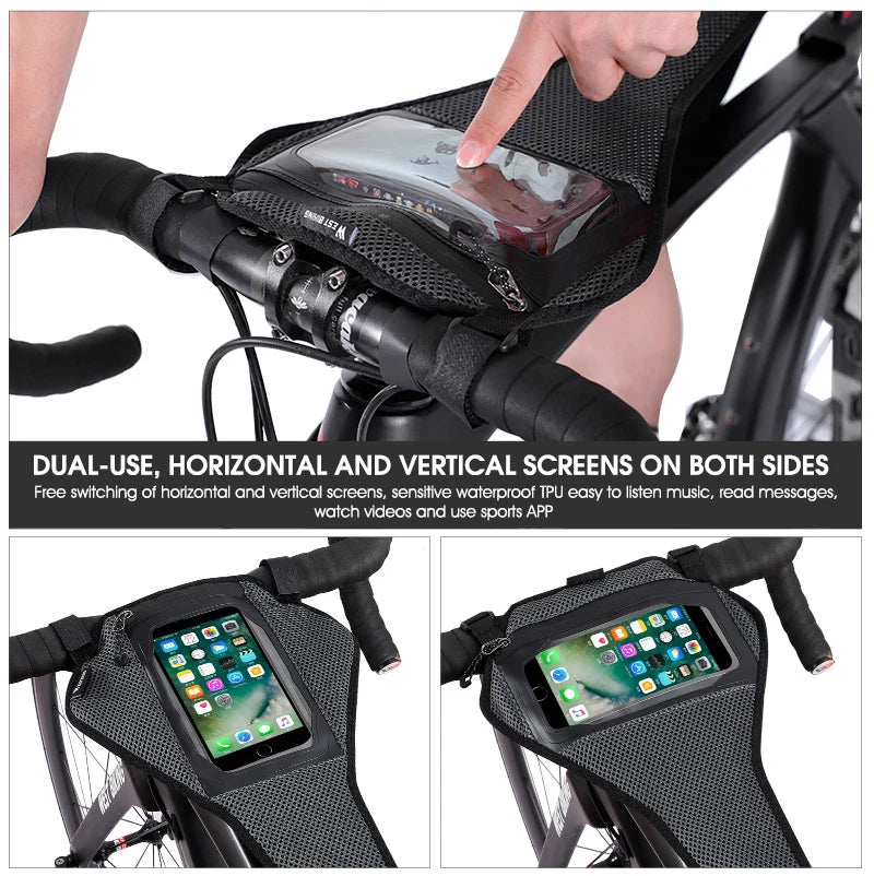 WEST BIKING Bicycle Bike Sweatband Indoor MTB Bike Frame Sweat Guard Trainer Sweat Net Frame Protection Bicycle Accessories