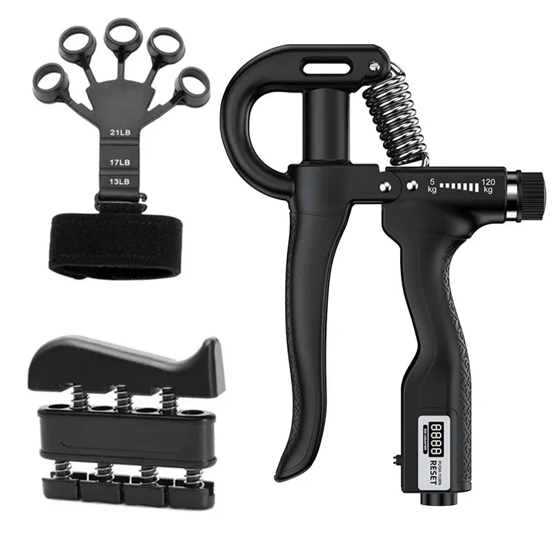 5-120kg Adjustable Heavy Hand Grip Set Strengthener Finger Expander Arm Wrist Forearm Trainers Fitness Exercise For Patient
