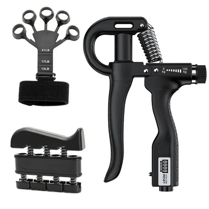 5-120kg Adjustable Heavy Hand Grip Set Strengthener Finger Expander Arm Wrist Forearm Trainers Fitness Exercise For Patient