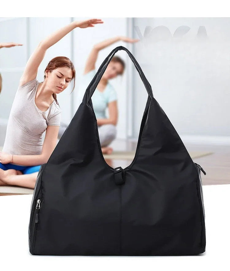 Yoga Mat Bag Dry Wet Separation Sports Shoulder Handbags Women Gym Fitness Training Sac De Sport Swimming Travel Duffle Bags