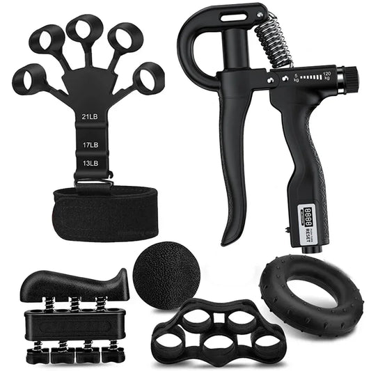 5-120kg Adjustable Heavy Hand Grip Set Strengthener Finger Expander Arm Wrist Forearm Trainers Fitness Exercise For Patient