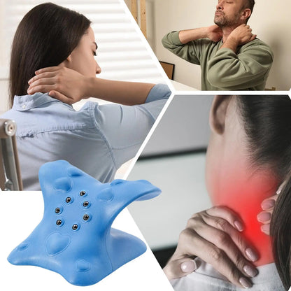 Neck Shoulder Stretcher Relaxer Cervical Chiropractic Traction Device Pillow For Side Back Stomach Sleeper Remedial Pillows
