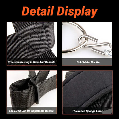 Head Neck Iron ChainTraining Harness Exercise Cervical Spine Strap Adjustable Power Gym Fitness Weight Bearing Cap Socket Device