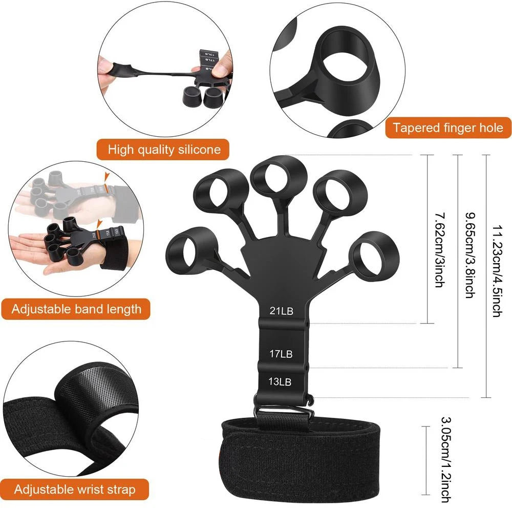 5-120kg Adjustable Heavy Hand Grip Set Strengthener Finger Expander Arm Wrist Forearm Trainers Fitness Exercise For Patient