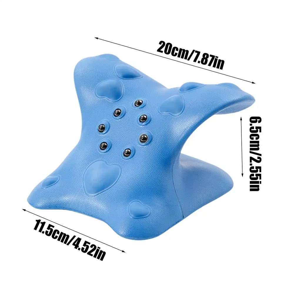 Neck Shoulder Stretcher Relaxer Cervical Chiropractic Traction Device Pillow For Side Back Stomach Sleeper Remedial Pillows