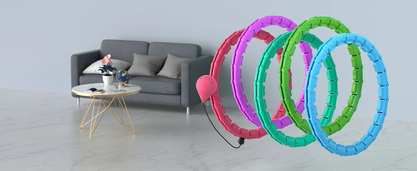 Fitness circle, detachable hula hoop, abdominal fat reduction hula hoop, women's home-use fitness body massage equipment