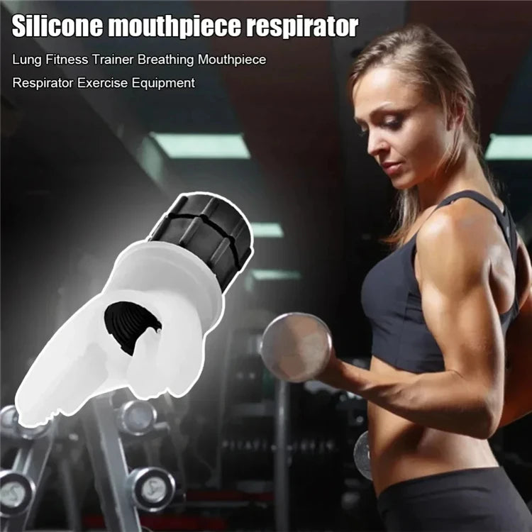 Silicone Respiratory Trainer Lung Ventilator Fitness Equipment High-altitude Respiratory Training Tools for Exercise