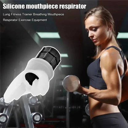Silicone Respiratory Trainer Lung Ventilator Fitness Equipment High-altitude Respiratory Training Tools for Exercise