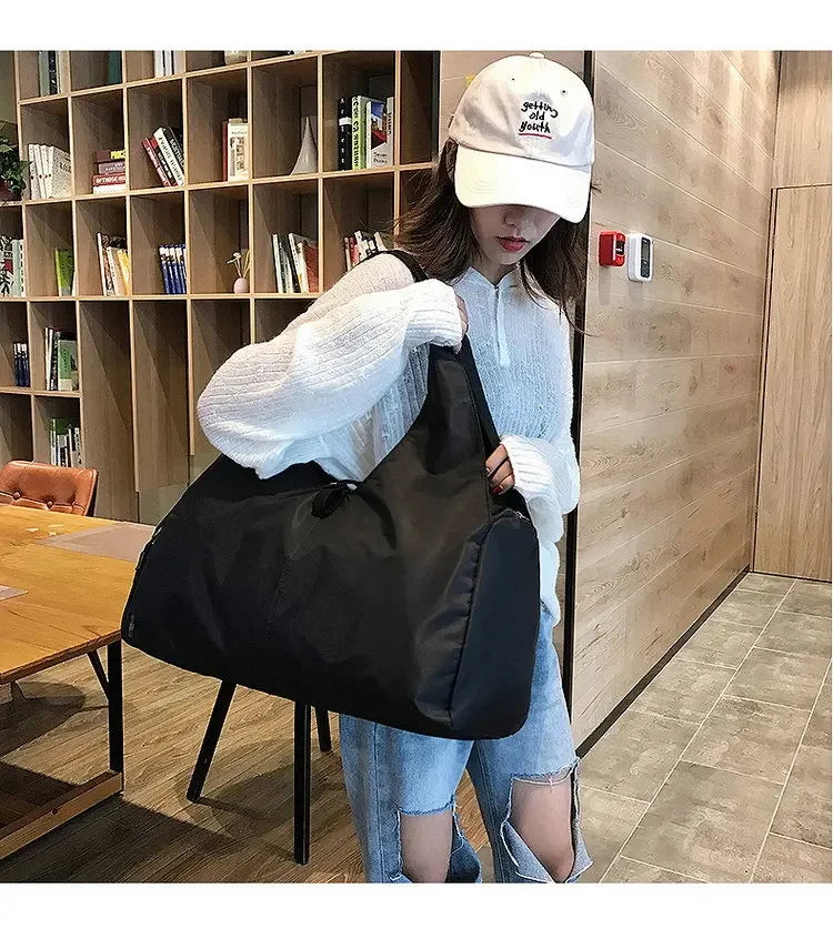 Yoga Mat Bag Dry Wet Separation Sports Shoulder Handbags Women Gym Fitness Training Sac De Sport Swimming Travel Duffle Bags
