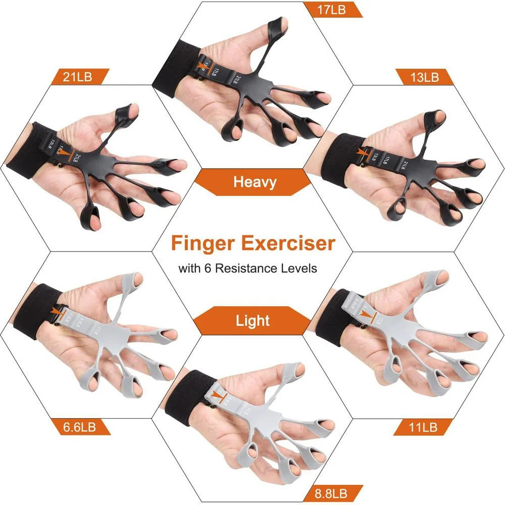 5-120kg Adjustable Heavy Hand Grip Set Strengthener Finger Expander Arm Wrist Forearm Trainers Fitness Exercise For Patient