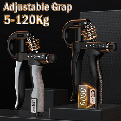 5-120kg Adjustable Heavy Hand Grip Set Strengthener Finger Expander Arm Wrist Forearm Trainers Fitness Exercise For Patient