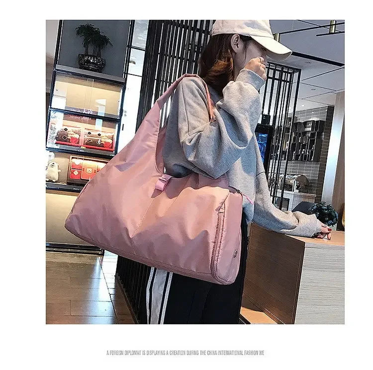 Yoga Mat Bag Dry Wet Separation Sports Shoulder Handbags Women Gym Fitness Training Sac De Sport Swimming Travel Duffle Bags