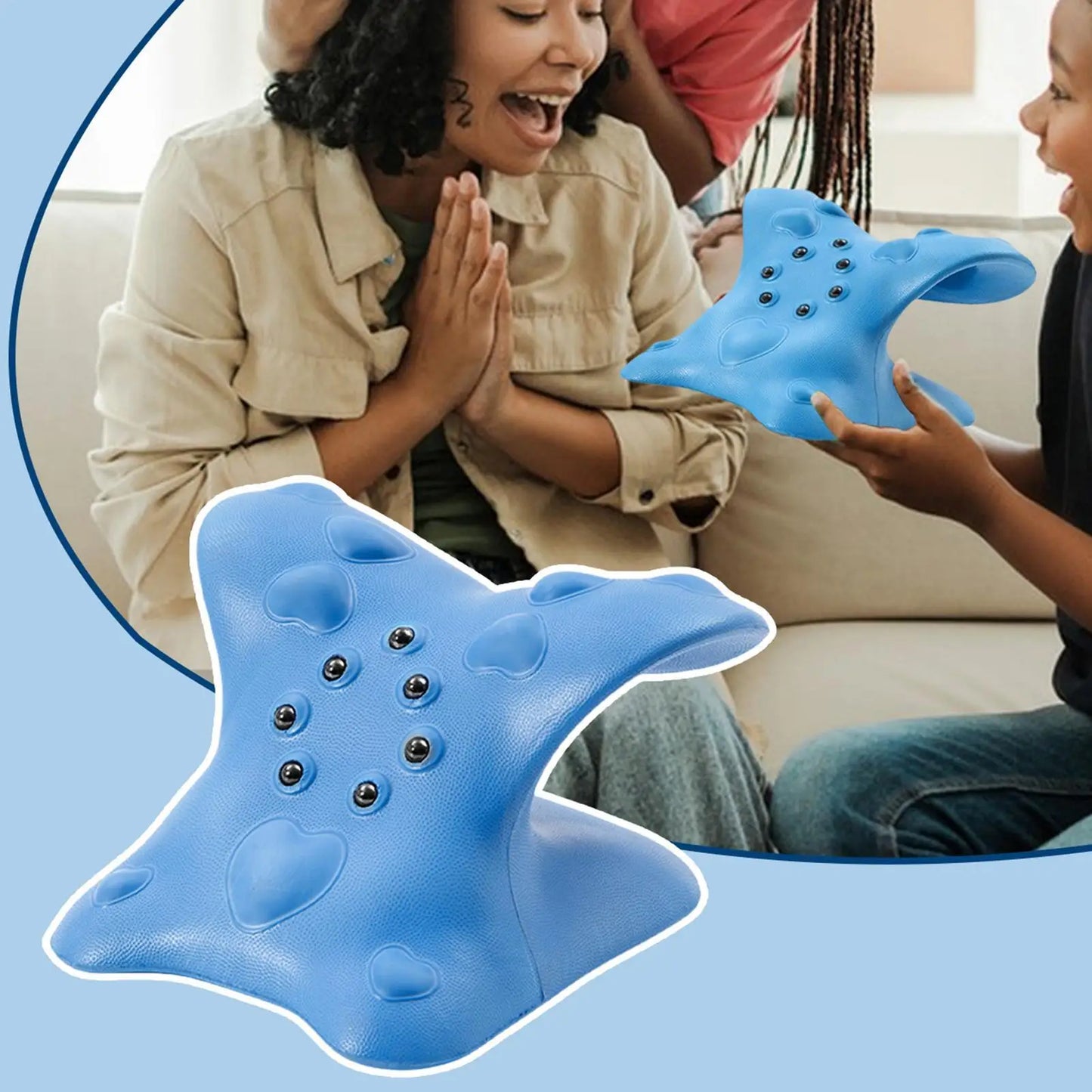 Neck Shoulder Stretcher Relaxer Cervical Chiropractic Traction Device Pillow For Side Back Stomach Sleeper Remedial Pillows