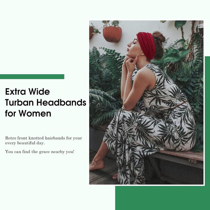6-Pcs Bohemian Wide Headband – Yoga Sweatband for Women, Breathable Workout Hairband, Boho Sports Headwrap for Running & Fitness Springstatements